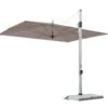 Rodi Sunshade 300x400 / Sunbrella Acrylic Fabric Taupe 3729 / White Structure / White Base Plate Alu 1 -Outdoor Furniture taupe rodi