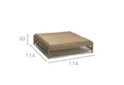 Malibu Square Coffee Table -Outdoor Furniture tavolino malibu manutti 3