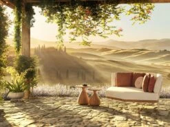 Tsuki Side Table -Outdoor Furniture tavolinolateraleperesternitsuki35teakscuro