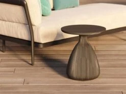 Tsuki Side Table -Outdoor Furniture tavolinolateraleperesternitsuki35teakscuro3