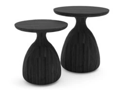 Tsuki Side Table -Outdoor Furniture tsukiteakscur2o