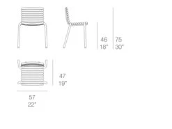 Tuba Dining Chair -Outdoor Furniture tuba dining chair diabla dimensions