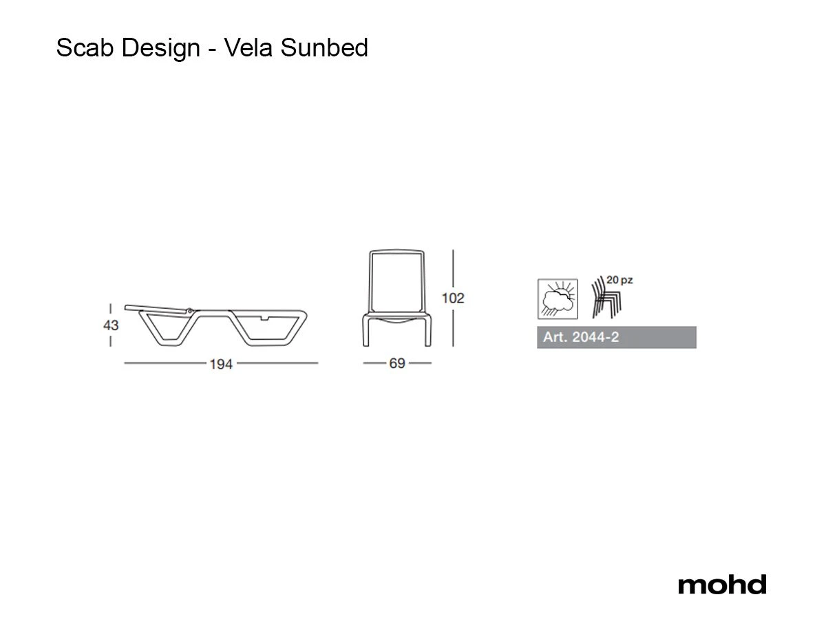 Vela Sunbed 11 Vela Sunbed - Image 9