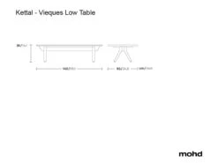 Vieques Centre Table -Outdoor Furniture vieques size tavolino rettangolare kettal 1