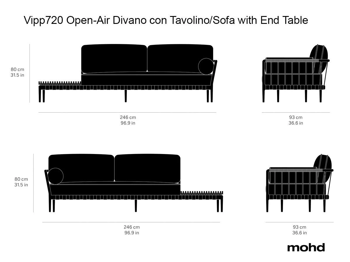 Vipp720 Open-Air Sofa Table End 15 Vipp720 Open-Air Sofa Table End - Image 13